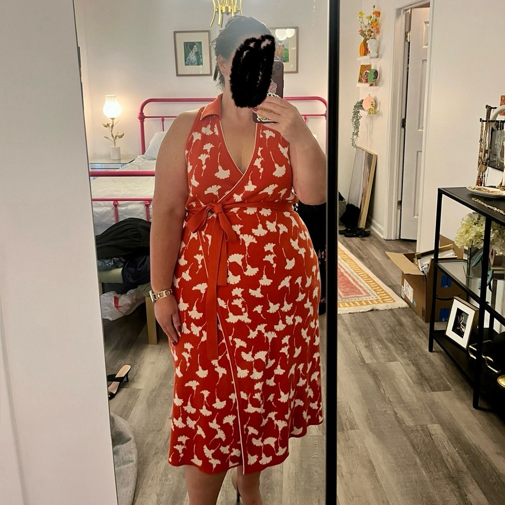 Diane Von Furstenberg for Target Orange Knit dress